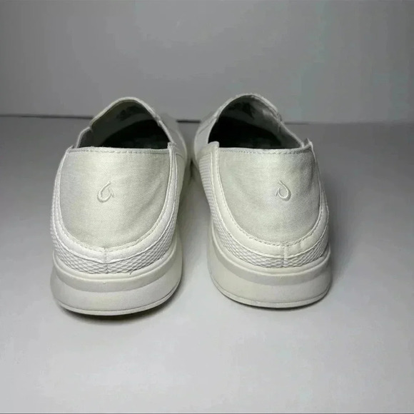 NWT OLUKAI SIZE 10 white skip ons Olukai Womens White Ki'ihele Slip On - Picture 5 of 14